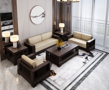 Chinese Style Sofa Combination-ID:333498954