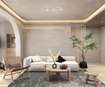 Wabi-sabi Style A Living Room-ID:953958033