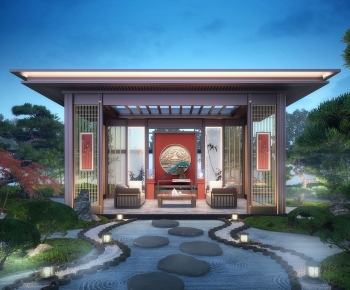 New Chinese Style Courtyard/landscape-ID:638525969