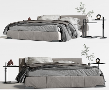 Modern Double Bed-ID:911881924