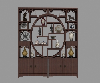 New Chinese Style Antique Rack-ID:621853112