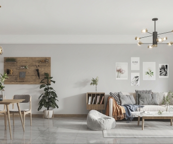 Nordic Style A Living Room-ID:731020935
