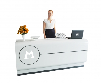 Modern Reception Desk-ID:991491083
