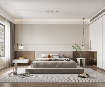 Modern Wabi-sabi Style Bedroom-ID:493907934