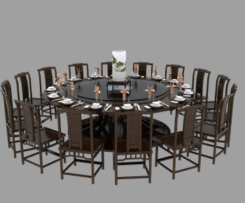 New Chinese Style Dining Table And Chairs-ID:959570883