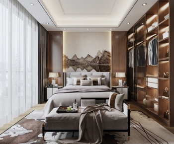 New Chinese Style Bedroom-ID:820197111