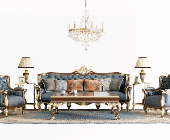 American Style Sofa Combination-ID:390557058