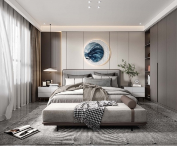 New Chinese Style Bedroom-ID:358097088