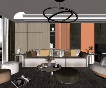 Modern A Living Room-ID:904040387