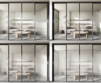 Modern Glass Screen Partition-ID:802381069