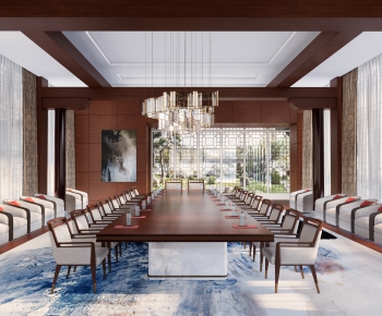 New Chinese Style Meeting Room-ID:554902081