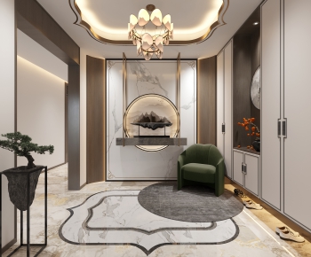 New Chinese Style Hallway-ID:156467915