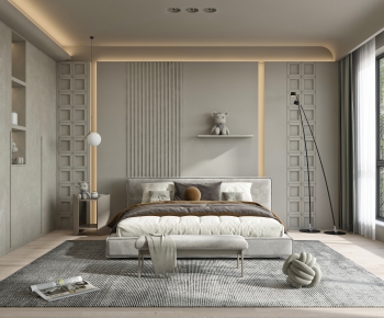 Wabi-sabi Style Bedroom-ID:536389112