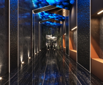 Modern Corridor Elevator Hall-ID:592191939