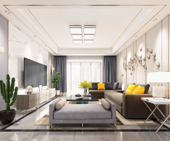 Modern A Living Room-ID:433624037