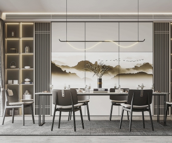 New Chinese Style Dining Room-ID:892333986