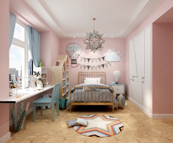 Nordic Style Girl's Room Daughter's Room-ID:245927109