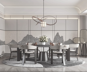 New Chinese Style Dining Room-ID:717696918