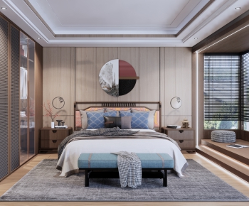 New Chinese Style Bedroom-ID:533233882