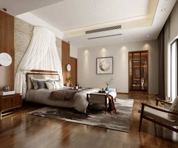 New Chinese Style Bedroom-ID:170825002