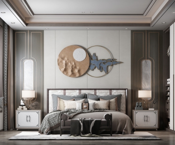 New Chinese Style Bedroom-ID:701160424