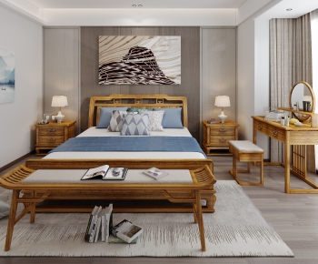 New Chinese Style Bedroom-ID:681699046