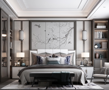 New Chinese Style Bedroom-ID:357242116
