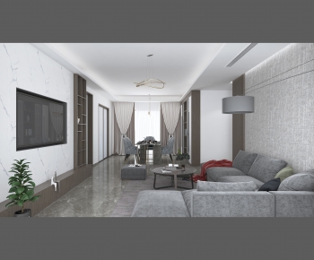 Modern A Living Room-ID:526006942