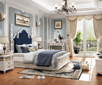 American Style Bedroom-ID:525486957