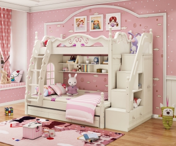 American Style Girl's Room Daughter's Room-ID:506540061