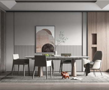 Wabi-sabi Style Dining Room-ID:425317055