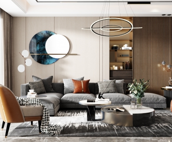 Modern A Living Room-ID:219433077