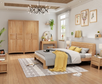 Nordic Style Bedroom-ID:529383909