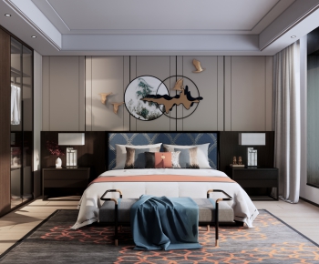 New Chinese Style Bedroom-ID:656333923