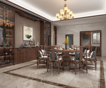 New Chinese Style Dining Room-ID:183398011