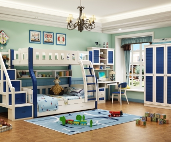 Mediterranean Style Children's Room-ID:548650983