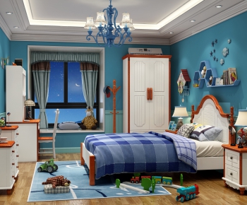 Mediterranean Style Children's Room-ID:766777048