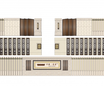 New Chinese Style Building Component-ID:686800541