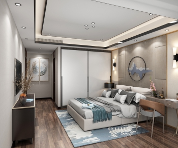 New Chinese Style Bedroom-ID:268666039