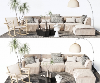 Wabi-sabi Style Sofa Combination-ID:811253075