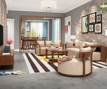 Nordic Style A Living Room-ID:337589038