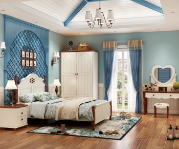 Mediterranean Style Bedroom-ID:893328913