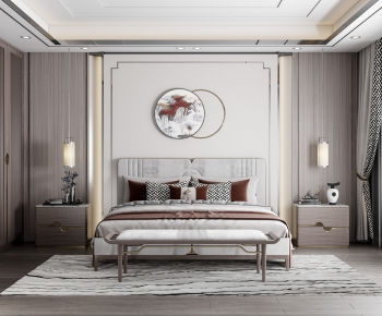 New Chinese Style Bedroom-ID:571311959