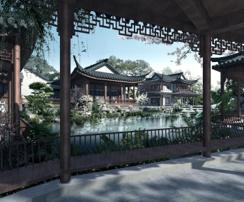 Chinese Style Courtyard/landscape-ID:578010081