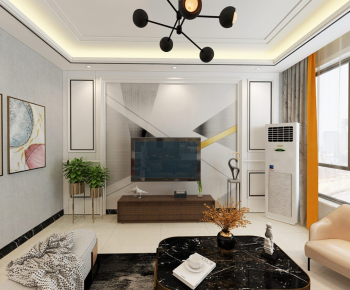 Modern A Living Room-ID:446899893