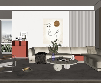 Modern A Living Room-ID:588475941