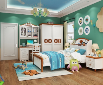 Mediterranean Style Children's Room-ID:623225933
