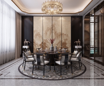 New Chinese Style Dining Room-ID:787791973