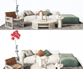 Modern Wabi-sabi Style Sofa Combination-ID:229178916