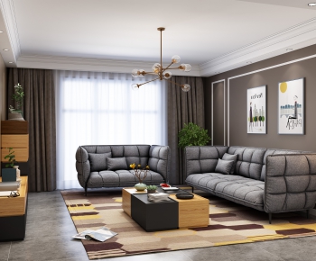 Modern A Living Room-ID:243380124